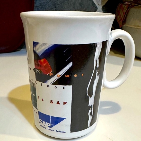 VTG RARE SAP WHITE LOGO CERAMIC CONOCO COLLECTIBLE TAMS MUG MADE IN ENGLAND CUP - Picture 7 of 7